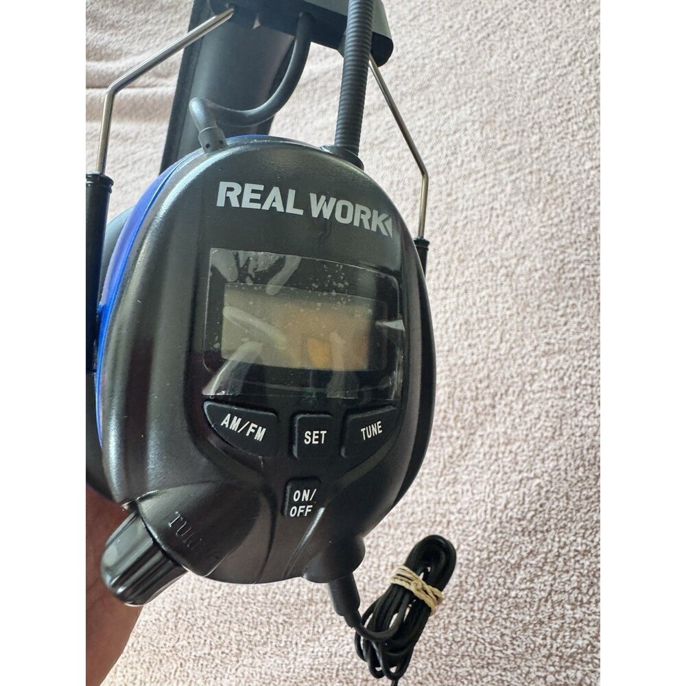 Digital AM/FM Radio Headphones 25dB NRR,Noise Reduction Safety Earmuffs-Realwork